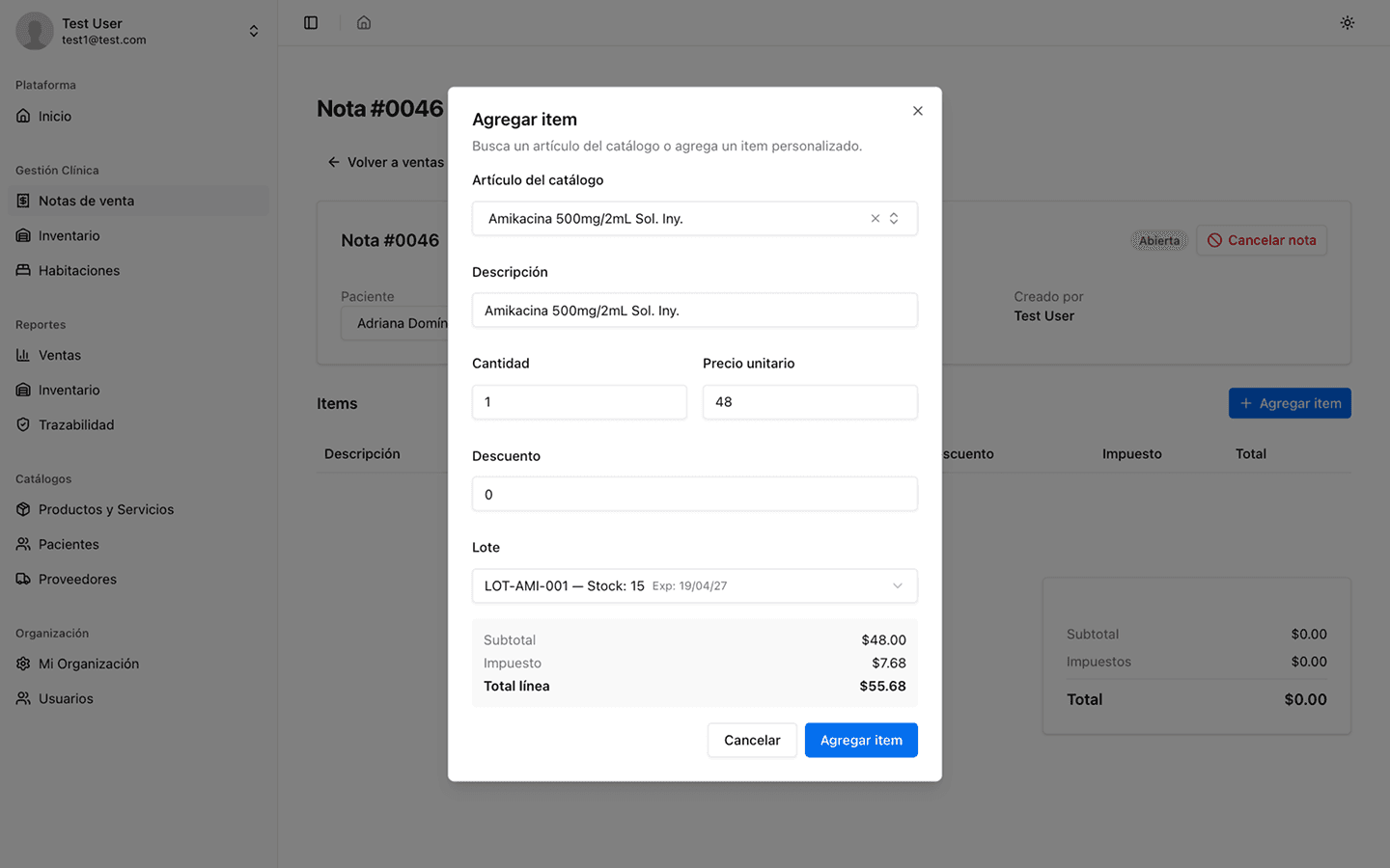 Captura de pantalla de ClinicVault 1