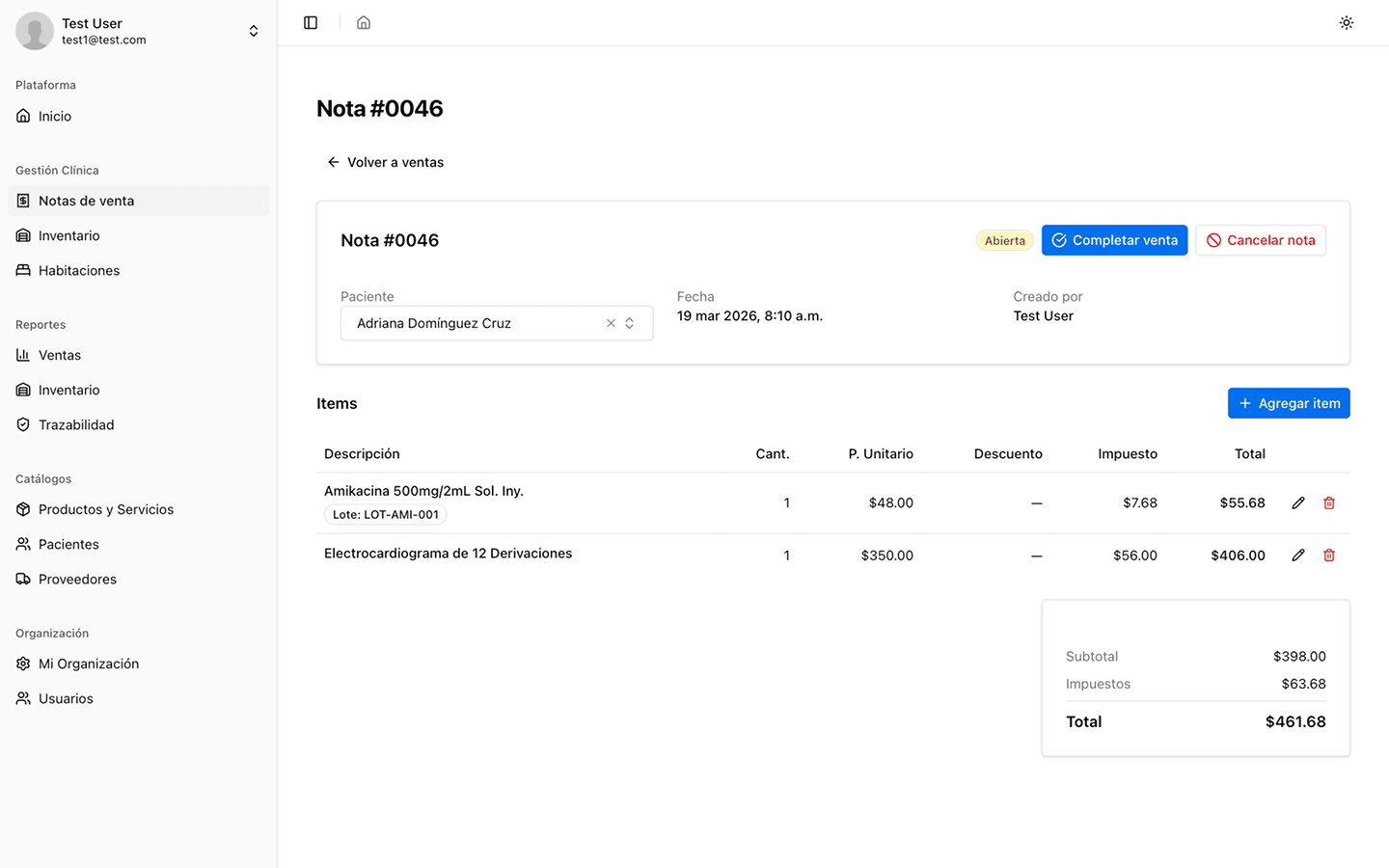 Captura de pantalla de ClinicVault 2