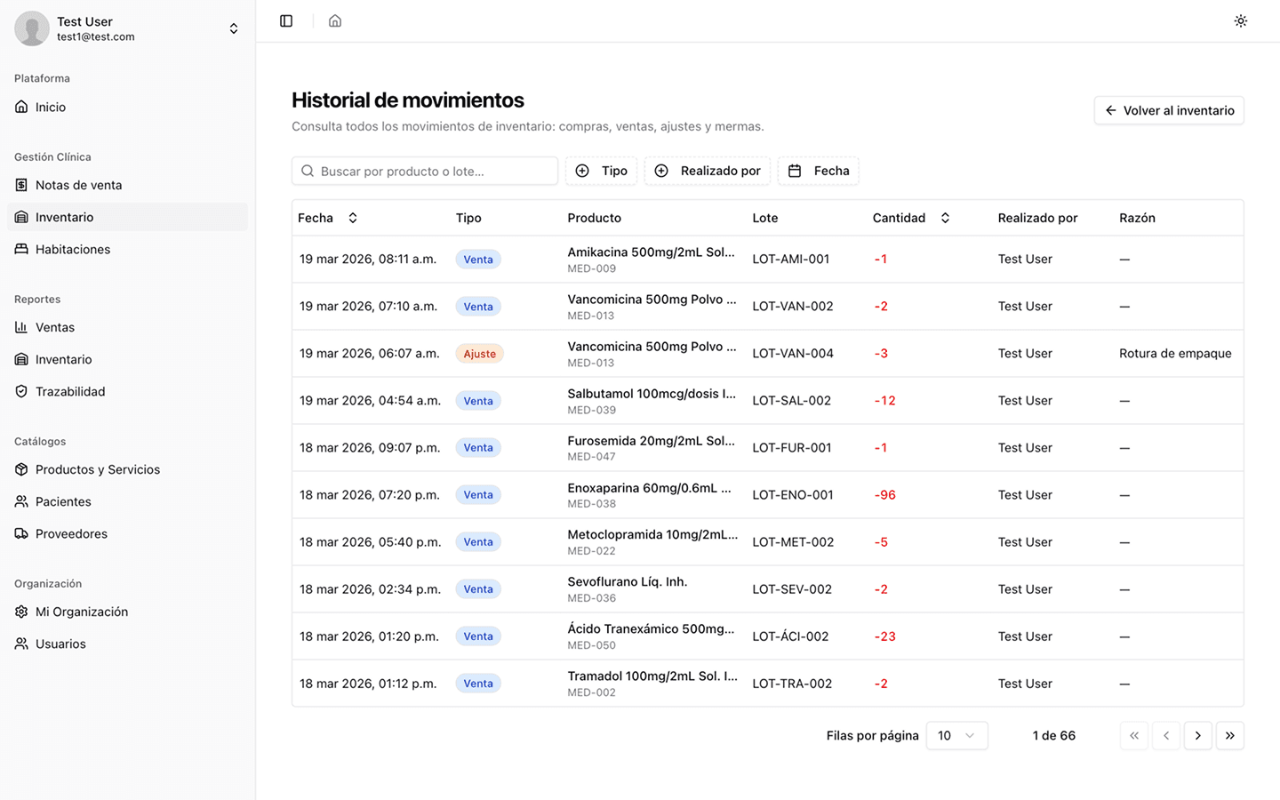 Captura de pantalla de ClinicVault 4