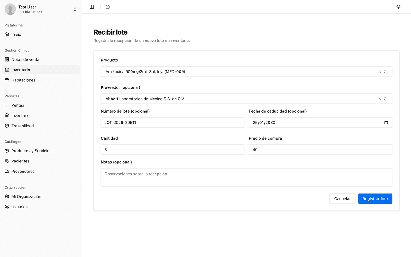 Captura de pantalla de ClinicVault 5
