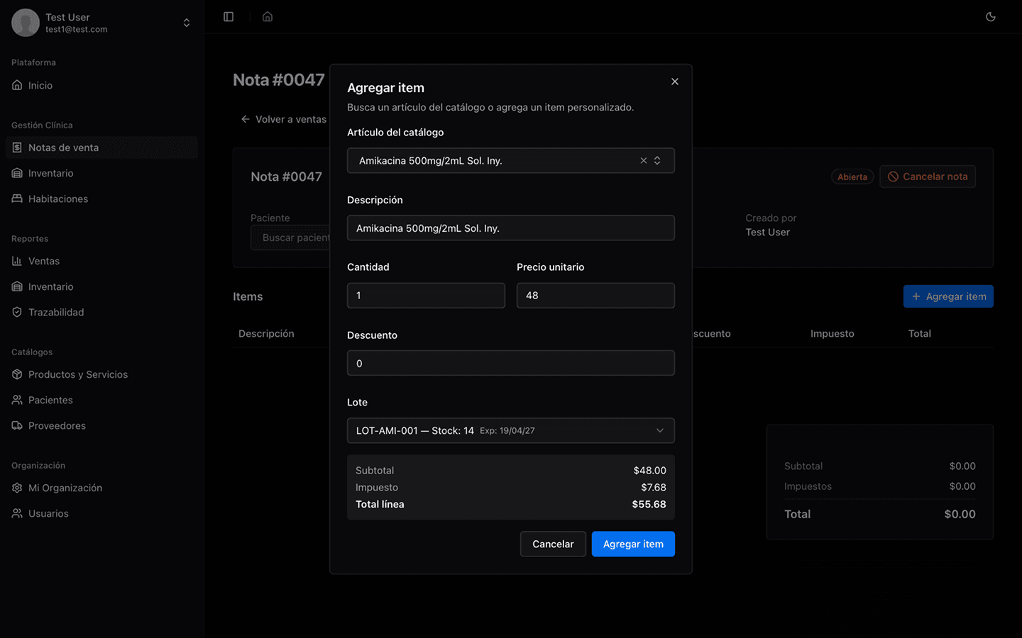Captura de pantalla de ClinicVault 1