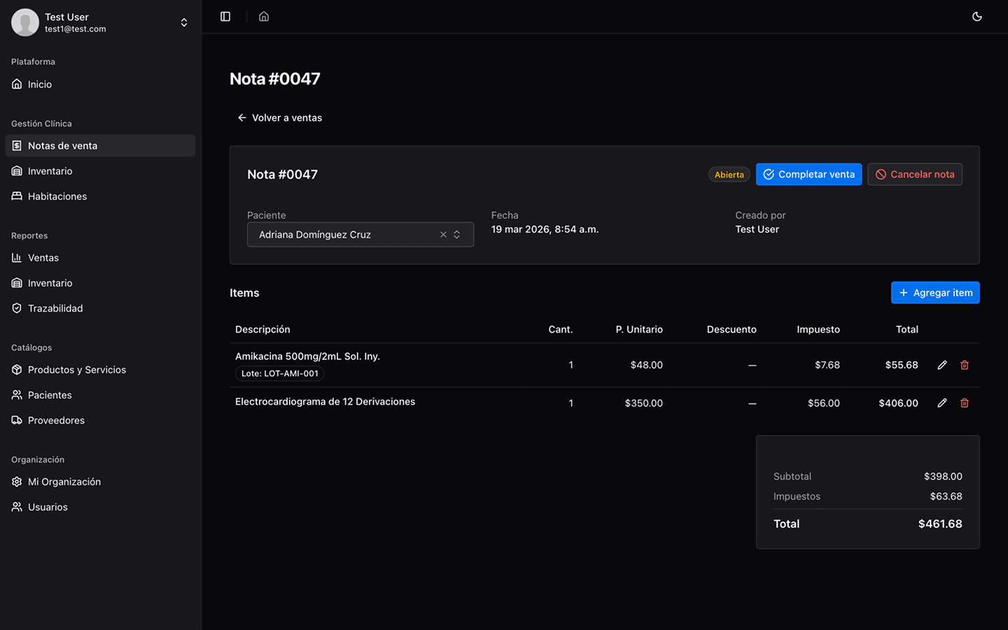 Captura de pantalla de ClinicVault 2