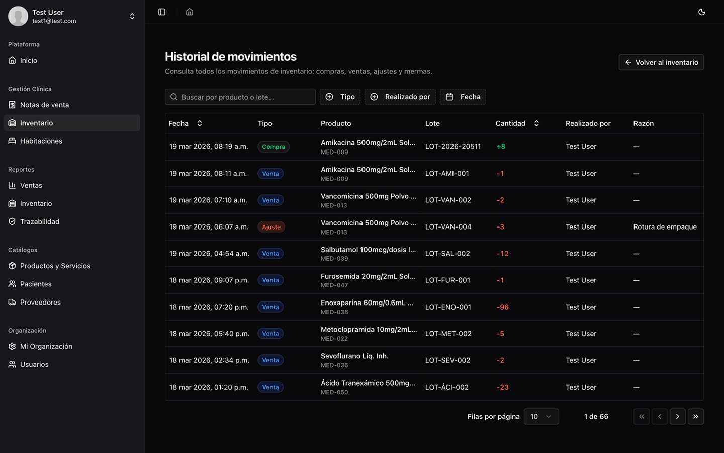 Captura de pantalla de ClinicVault 4