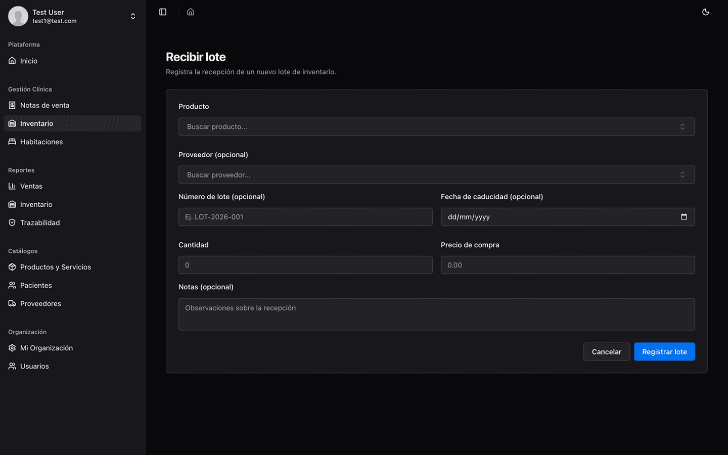 Captura de pantalla de ClinicVault 5