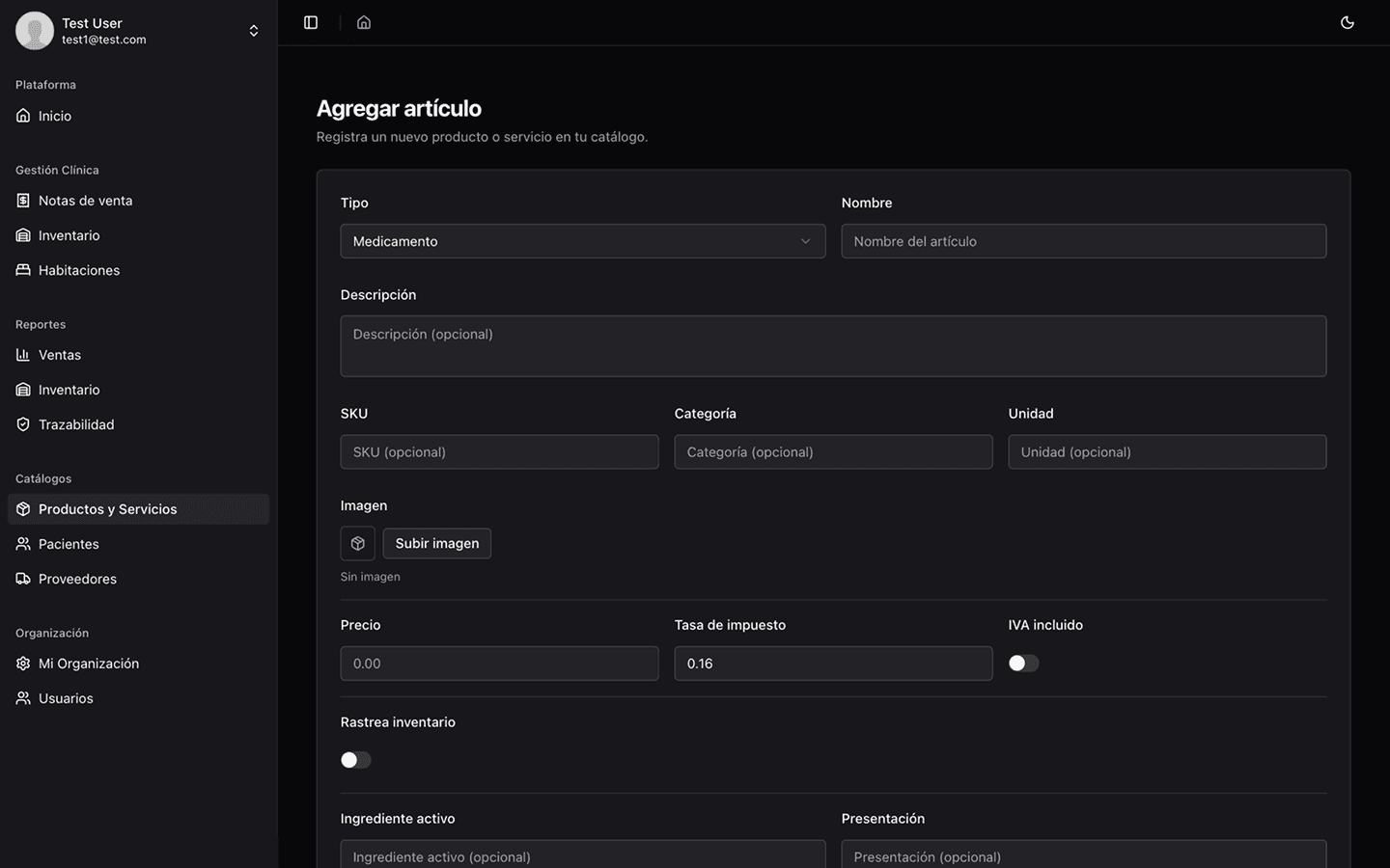Captura de pantalla de ClinicVault 8