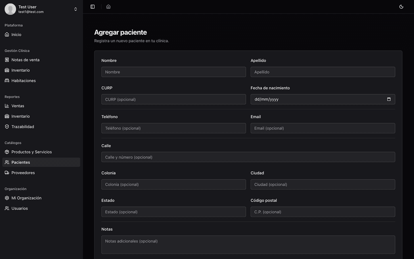 Captura de pantalla de ClinicVault 9